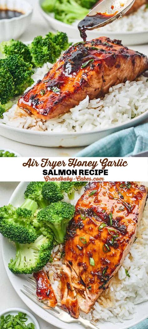 Air Fryer Salmon Cooking Time, Bake Salmon In Air Fryer, Easy Air Fried Salmon, Salmon Glaze Air Fryer, Season Salmon Air Fryer, Healthy Air Fry Salmon Recipes, Simple Salmon Recipe Air Fryer, Simple Air Fryer Salmon, Air Fryer Salmon Meal Prep