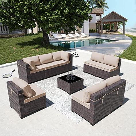 Coffee Table With Chairs, Outdoor Fire Table, Outdoor Gas Fireplace, Table 8, Outdoor Couch, Outdoor Patio Furniture Sets, Comfortable Furniture, Patio Sectional, Conversation Set Patio