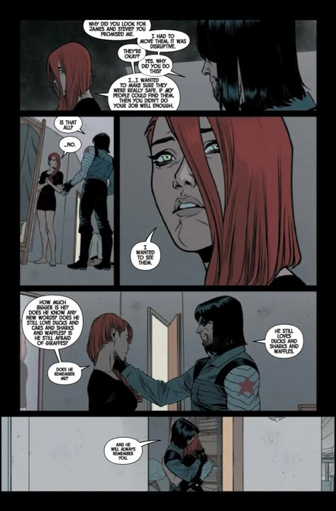 Black Widow X Bucky, Black Widow Comic Panel, Black Widow And Winter Soldier, Black Widow Marvel Comics, Comic Black Widow, Comic Conversation, Bucky Comics, Marvel Heroes Names, Marvel Imagines