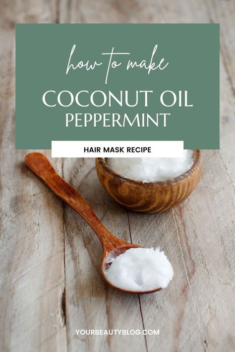 How to make a coconut oil and peppermint oil for hair mask. Use a peppermint and coconut oil hair mask for growth. Leave on for 30 minutes or overnight for deep conditioning. A DIY coconut oil hair mask is great for dandruff or for dry scalp. This peppermint hair mask also has coconut oil and raw honey. Coconut oil hair mask is great for dry hair or for damaged hair. It helps smooth your hair and make it softer and shiny. Coconut Oil Hair Mask For Growth, Coconut Hair Mask Diy, Coconut Milk Hair Mask Deep Conditioning, Coconut Oil Hair Mask Deep Conditioning, Honey And Coconut Oil Hair Mask, Peppermint Oil Hair, Diy Hair Care Recipes, Hair Masks For Dry Damaged Hair, Coconut Hair Mask