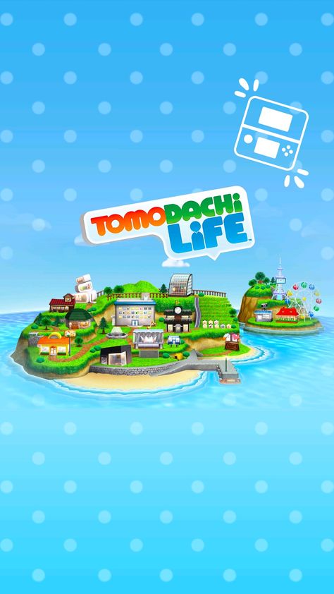 i've been a TomoDachi Life fan since 2014 and I've always wanted to have a wallpaper based on TomoDachi Life, unfortunately I haven't been able to find a single one so I took matters into my own hand.  This one is free to use 💕  Created by me Jestriia (Jenny S.) Tomodachi Life Wallpaper, 3ds Wallpaper, Custom Phone Wallpaper, Tomodachi Life, Life Wallpaper, Childhood Memories 2000, Life Logo, Phone Layout, Lock Screens