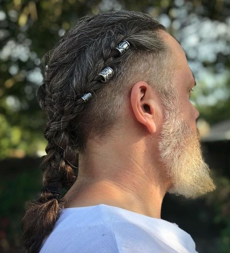 Viking Hairstyles for Older Men Modern Viking Hairstyles, Norse Hairstyles Women, Norse Hairstyles, Viking Hairstyles Female, Viking Hairstyles For Men, Viking Hairstyles Male, Viking Hairstyle, Viking Haircut, Viking Hairstyles