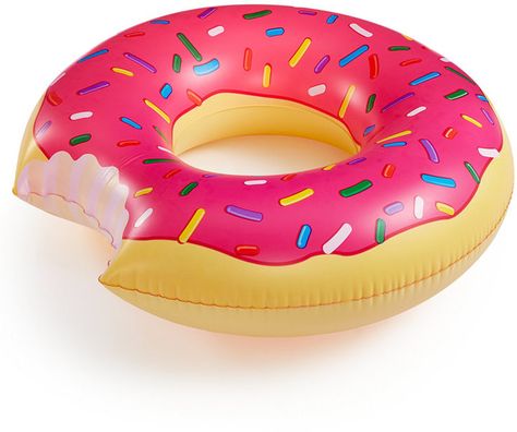 Big Mouth Giant Frosted Donut Pool Float Pink Pool Floats, Donut Pool Float, Donut Pool, Inflatable Party Decorations, Beach & Sand Toys, Pool And Beach, Pink Donut, Inflatable Pool Floats, Pink Donuts