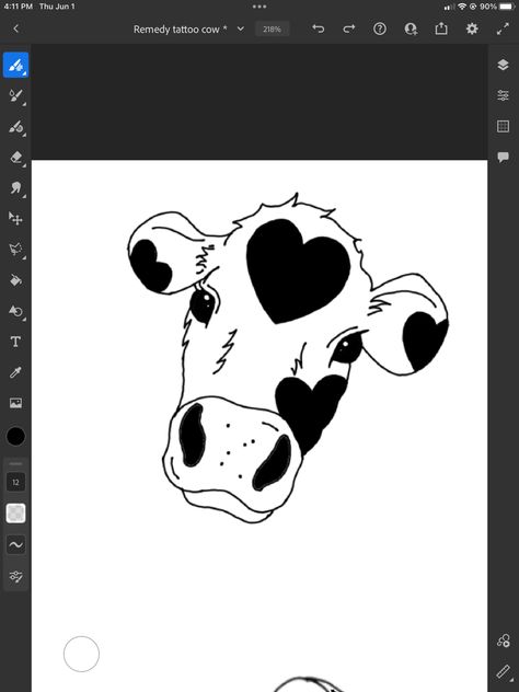 Cow Tattoo, Random Inspiration, Cow, Tattoos