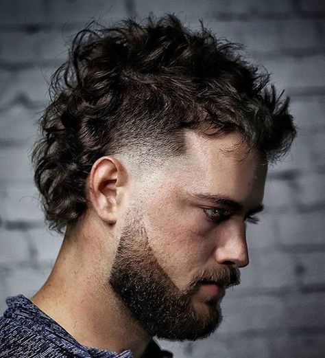 57 Cool Mullet Haircuts For Men (2022 Style Guide) Stylish Mullet Haircut Men, Tyler Fashion, Men Mullet, Mens Mullet, Modern Mullet Haircut, Husband Hair, Curly Mohawk Hairstyles, Mullet Fade, Short Mullet