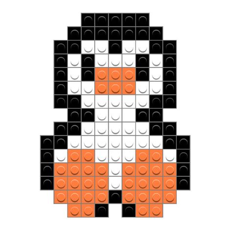 Penguin Hama Beads, Beaded Penguin Pattern, Penguin Perler Bead Patterns, Penguin Perler Beads, Penguin Pixel Art, Pixel Penguin, Painting Idea For Beginners, Weaving Beads, Crochet Sweater Free