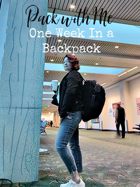 It's been a while since I did a pack with me post. Earlier this month, I flew to Las Vegas for the Travel Goods Show and I packed everything I needed in a backpack, because I'm a short, weak person, and I don't like to struggle to get my bag into the overhead on the plane. Now, I also brought a roller bag with me, because I knew that I would be bringing quite a bit of stuff back, but it literally only had a rain jacket in it. 

I posted this video on my IG and had people asking me how I do it,… Harry Potter Shirts, People Struggle, Downtown Las Vegas, Fancy Dinner, One Week, Travel Alone, Packing Light, 8th Of March, Pair Of Pants