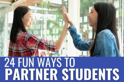 From assigning partners, randomly pairing students, and giving students choices, you're sure to find a few ways to partner students that work! Partner Work Anchor Chart First Grade, How To Work With A Partner Anchor Chart, Writing Partners Anchor Chart, Picking Partners In Classroom, Reading Partners Anchor Chart, Teaching Creativity, Reading Buddies, Quick Games, Student Choice