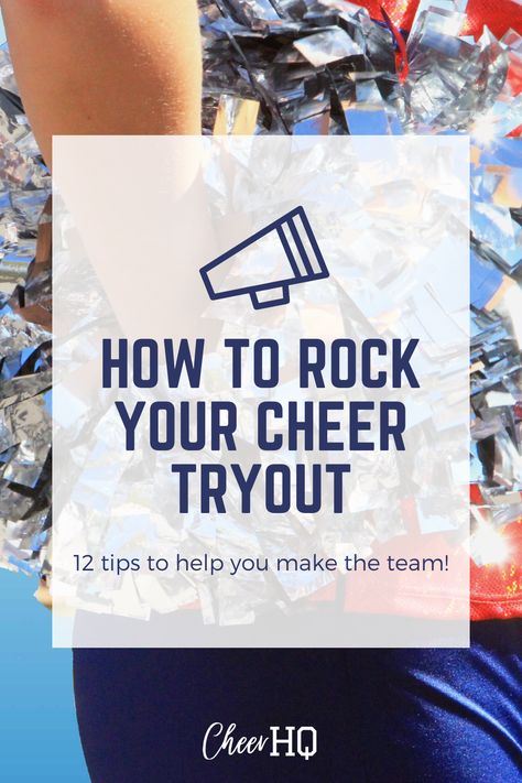 How To Make Varsity Cheer, How To Ace Cheer Tryouts, How To Make Cheer Team, Cheer Tryout Tips High School, Cheer Tryout Tips Middle School, Tips For Cheer Tryouts, Cheer Tryout Tips, Cheer Practice Plan, Tryout Cheer