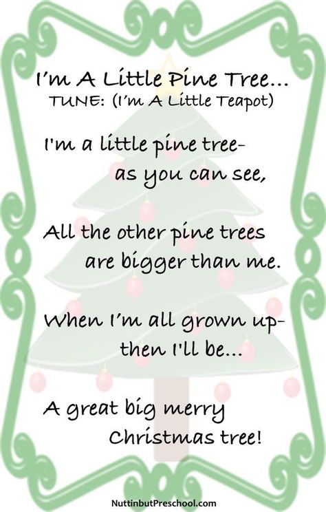 ♥ Christmas Tree Lyrics, Christmas Tree Poem, Christmas Tree Song, Thankful Songs, Preschool Christmas Songs, Christmas Concert Ideas, Christmas Lesson Plan, Christmas Songs For Kids, Christmas Poem