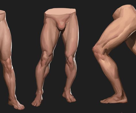 ArtStation - TB Choi Leg Muscles Anatomy, Leg Drawing, Tb Choi, Process Drawing, Leg Reference, Leg Anatomy, 남성 근육, Drawing Legs, Painting Video