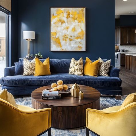 Navy And Ochre Living Room, Navy Yellow Living Room, Mustard Walls Living Room, Navy Gold Living Room, Navy And Yellow Living Room, Mustard Living Room, Navy And Mustard Living Room, Mustard Yellow Living Room, Navy Sofa Living Room Colour Schemes