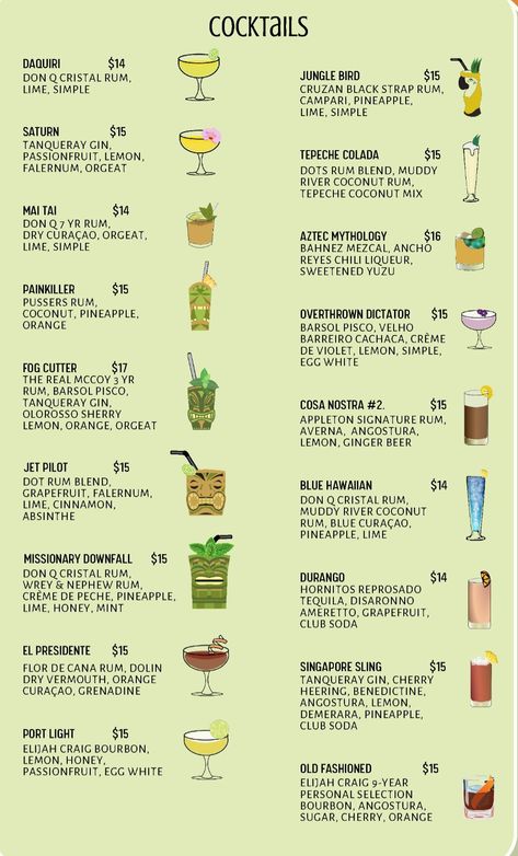 Gin Tiki Cocktail, Batch Tiki Cocktails, Non Alcoholic Tiki Drinks, Easy Tiki Drinks, Tiki Food Ideas, Tiki Cocktails Recipes, Tiki Bar Drinks, Tiki Party Food, Tiki Party Ideas