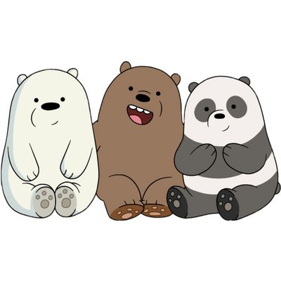 We Bare Bears Trio Cartoon Bears, Ice Bear We Bare Bears, Karakter Sanrio, We Bare Bears Wallpapers, Ice Bears, Three Bears, Friend Cartoon, Cute Panda Wallpaper, Cartoons Png