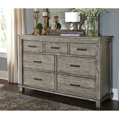 Distressed Dresser, Solid Wood Dresser, Wood Bedroom Furniture, 7 Drawer Dresser, Queen Panel Beds, Dresser Mirror, Solid Wood Bed, Bedroom Dresser, Bedroom Panel