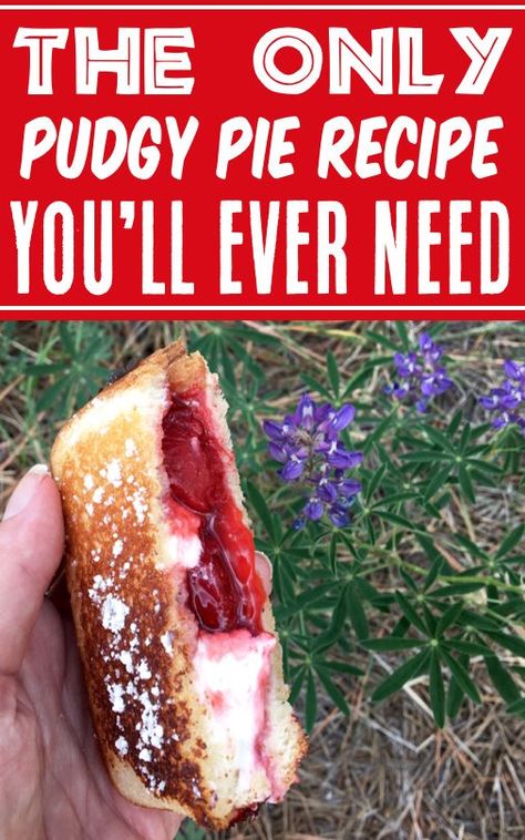 Camping Pie Iron Recipes Desserts, Puggy Pie Recipes, Dessert Pudgy Pie Recipes, Pie Iron Desserts, Pie Iron Recipes Campfire Dessert, Camping Pie Iron, Single Desserts, Mountain Pie Recipes, Pudgy Pie Recipes