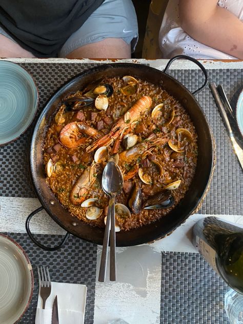 Spanish paella in Barcelona. Spanish Paella, Barcelona, Ethnic Recipes