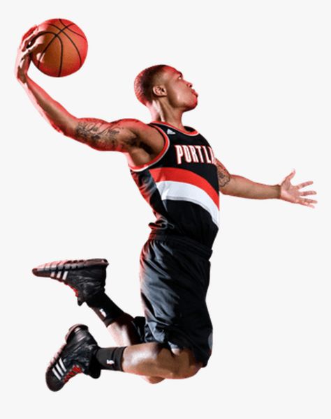 Vertical Jump Workout Basketball, Cool Basketball Pictures, Damien Lillard, Vertical Jump Workout, Basketball Flyer, Dame Time, Basketball Pictures Poses, Jump Workout, Portland Blazers