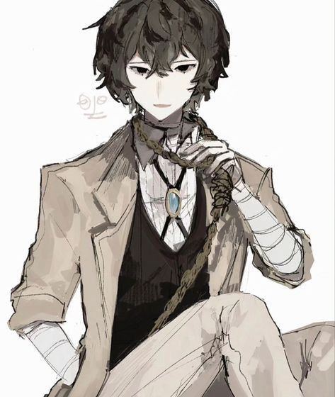 Pretty Artstyle, Kyusaku Yumeno, Alice Book, Osamu Dazai, Dazai Bungou Stray Dogs, Silly Dogs, Dazai Osamu, Dog Images, Bongou Stray Dogs