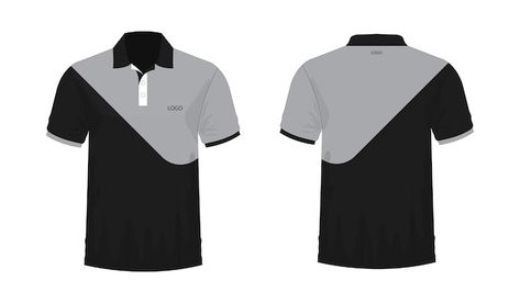 Polo Shirt Design Uniform, Black Template, Polo T Shirt Design, Jacket Drawing, Sport Shirt Design, Mens Polo T Shirts, Polo Shirt Design, Polo Design, Polo Shirt Colors