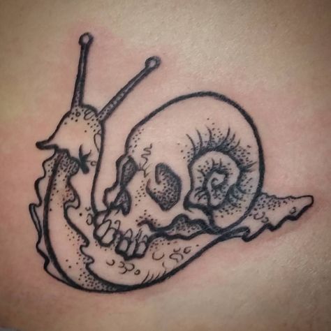 Take Care Tattoo, Skull Snail, Occult Design, David Bowie Tattoo, Snail Tattoo, Emo Tattoos, Love Tattoo, Tattoo Portfolio, Line Art Tattoos