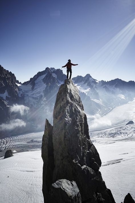 Climber by Yosuke Kashiwakura National Geographic Photo Contest, On Top Of A Mountain, Top Of A Mountain, Mountain Climbing, Adventure Is Out There, National Geographic Photos, Extreme Sports, France Travel, Rock Climbing