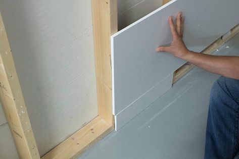 Baseboard Reveal Details with Z Shadow Bead Reveal Baseboard, Drywall Reveal, Flush Baseboard, Baseboard Height, Vinyl Corner, Trim Tex, How To Install Baseboards, Modern Baseboards, House Mold