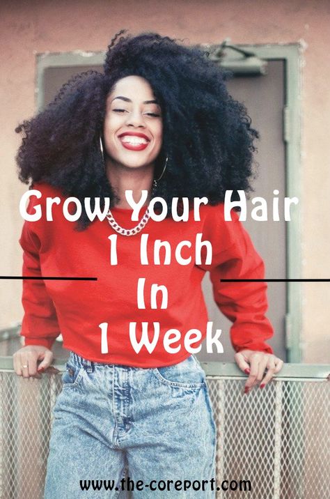 A Proven Method To Grow Your Natural Hair Fast!     An Amazing Method To Grow Your Hair 1 Inch In 1 Week!!    #NaturalHair #HairGrowth Hair Design For Wedding, Grow Black Hair, Growing Long Natural Hair, Black Fashion Bloggers, Slow Hair Growth, Natural African American Hairstyles, Hair Care Growth, How To Grow Natural Hair, Black Bloggers