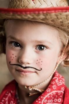 Cowboy Party Invitations, Cowgirl Party Ideas, Sheriff Callie Birthday, Alice In Wonderland Makeup, Festival Face, Cowboy Costume, Cowgirl Birthday Party, Kids Face Paint, Wilde Westen