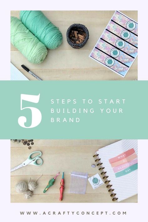 5 Steps to Start Building Your Brand - #handmadebusiness #smallbusinessowner #mompreneur #momboss #bosslady Opening An Etsy Shop, Modern Crochet Patterns, Easy Crochet Patterns Free, Crochet Tips, Crochet Business, Double Crochet Stitch, Crochet Inspiration, Modern Crochet, Build Your Brand