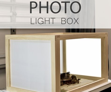 How to Build a PHOTO LIGHT BOX Photo Light Box, Light Box Diy, Light Box Photography, Box Photography, Diy Light Fixtures, Photo Games, Light Boxes, Box Photo, Photo Light