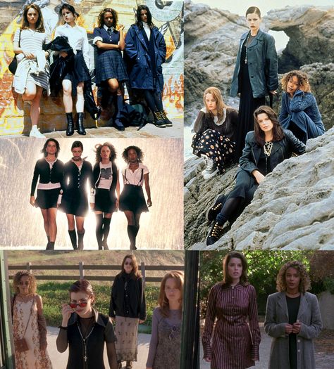 the craft (jóvenes y brujas) The Craft Group Costume, The Craft Movie Fashion, 12th House Fashion Aesthetic, The Craft Outfits Sarah, Sarah Bailey The Craft Outfits, The Craft Outfits Movie, The Craft Movie Costume Ideas, The Craft Sarah Outfit, The Craft Costume Ideas