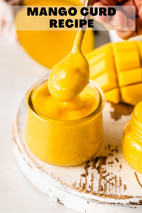 Mango Curd Recipe, Mango Custard Recipe, Curd Recipes, Mango Cupcakes, Lemon Poppy Seed Cookies, Mango Curd, Fruit Curd, Cake Filling Recipes, Mango Sauce