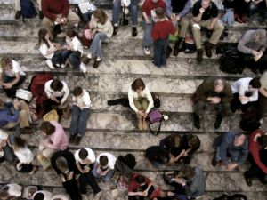 Alone in a Crowd Alone In A Crowd, Illustration Quotes, Good Environment, The Vanishing, Art Diary, Like You, Psychology, Education