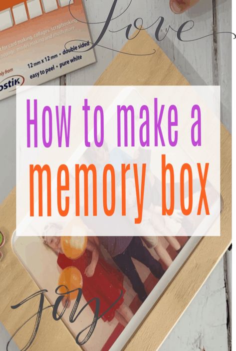 How to make a memory box #simplecrafts Wedding Memory Box Ideas Diy, Wooden Memory Box Ideas Diy, Diy Keepsake Box Ideas, Memory Boxes, Memory Box Ideas, Memory Box Ideas Diy, Memories Box Diy, Diy Projects For Adults, Personalised Memory Box