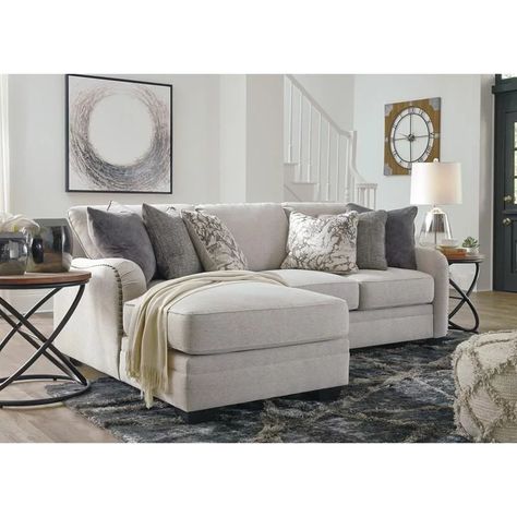 Benchcraft Dellara 32101 2 pc Sectional Off White Sectional, Wide Sofa, White Sectional, In The Now, Summer Living, Sofa Chaise, Interior Renovation, Modern Fireplace, Woven Texture