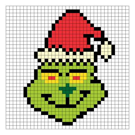 Grinch Pearl Beads, Perler Bead Patterns Grinch, Grinch Pixel Pattern, Free Grinch Cross Stitch Patterns, Grinch Cross Stitch Pattern Free, Grinch Alpha Pattern, Grinch Knitting Pattern Free, The Grinch Cross Stitch, Grinch Perler Beads