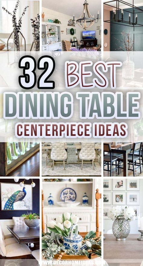 Dining Table Centerpiece Ideas, Dining Table Decor Everyday, Dining Table Decor Centerpiece, Dining Table Centerpieces, Farmhouse Table Centerpieces, Table Centerpieces For Home, Kitchen Table Centerpiece, Dining Room Centerpiece, Dining Room Table Centerpieces