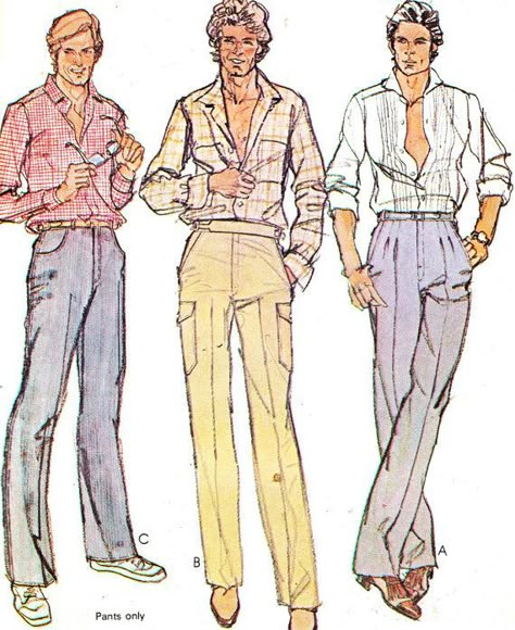 70s mens fashion 1970s Mens Fashion, 70s Mens Fashion, Men Pants Pattern, 70s Fashion Men, 1970s Men, 70s Men, Fashion 1970s, Outfits 70s, Fashion 70s