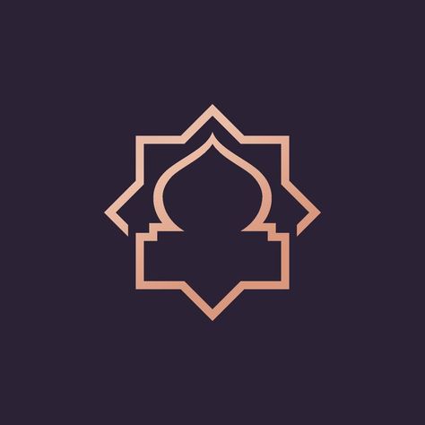 Islamic Mosque Logo Vector Tempalate Mosque Logo Design Ideas, Islamic Logo Png, Islamic Branding, Mosque Logo Design, Islamic Logo Design, Quran Logo, Logo Arab, Islam Logo, Arab Logo