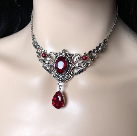 Ruby pendant set