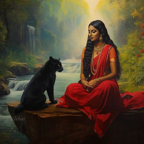 Itehas (@itehas_com) • Photos et vidéos Instagram Good Morning Art, Morning Art, Comic Artwork, Western Paintings, Mother Art, Sanatan Dharma, Goddess Artwork, Story Art, Hindu Mythology