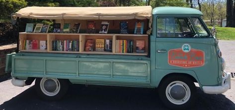 Mobile Library Bus, Van Library, Library Bus, Mobile Bookstore, Bookstore Business, Book Truck, Book Bus, Enchanted Library, Sell Books Online