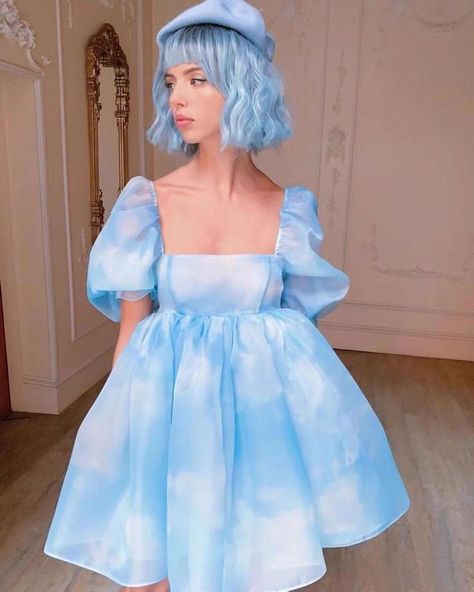 Gown Photoshoot, Cotton Candy Dress, Corset Fashion Outfits, Dress With High Neck, Daughter Graduation, Boho Witch, Fairy Earrings, Witch Earrings, Pretty Quinceanera Dresses