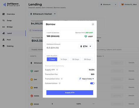 Lending: Supply Modal on Behance Modal Ui Design, Ux Dashboard, Tabs Ui, Form Ui, Web Components, Ui Forms, Web Application Design, Currency Converter, Style Guide Design