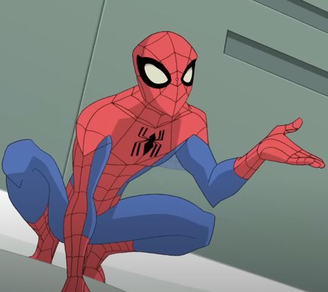 The Spectacular Spiderman, Spidey Sona, Spider Man Animated Series, Spectacular Spiderman, Spiderman Poses, Spiderman Comic Art, Spider Man Series, Male Cartoon Characters, Peter Parker Spiderman