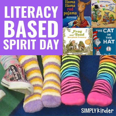 Literacy Spirit Day Ideas - Simply Kinder Love Of Reading Week Ideas, Reading Week Activities, Literacy Week Ideas Elementary, Literacy Week Ideas, Literacy Week Activities, Literacy Night Themes, Reading Week Ideas, Literacy Night Activities, World Literacy Day