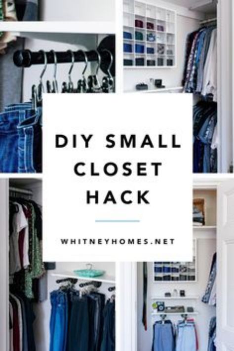 How To Organize A Deep Closet, Dakota Closets Menards, Diy Small Wardrobe, Small Wardrobe Solutions, Ikea Hack Closet Organization, Clever Coat Storage Small Spaces, No Coat Closet Solutions, No Closet Solutions Bedroom Small Spaces, Rv Closet Storage