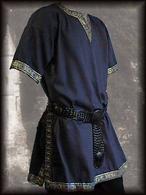 Medieval Tunic Brocade Braided Renaissance SCA Larp Aristocrat Chevalier Medieval Tunic, Two Piece Romper, Knight Warrior, Medieval Clothes, Viking Costume, Larp Costume, Fantasy Clothes, Laced Up Shirt, Clothing Reference