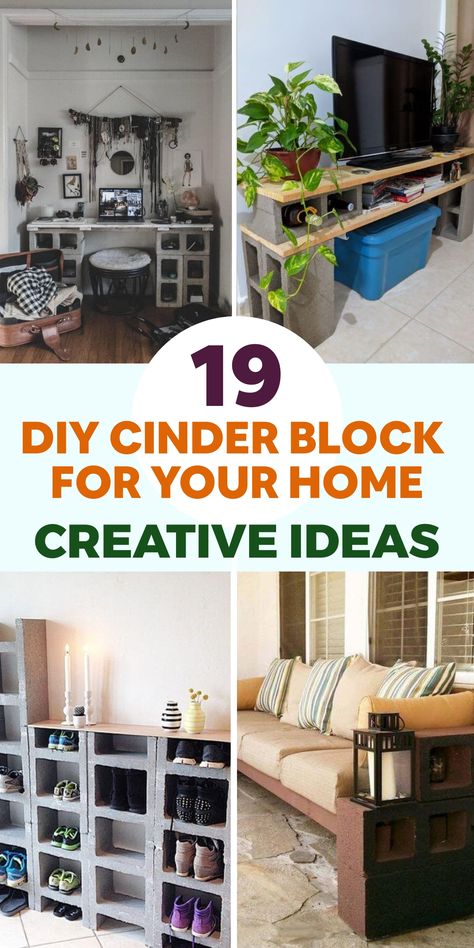 Elevate your living space with budget-friendly and versatile DIY Cinder Block projects. Unleash your creativity and find inspiration to revamp your home decor effortlessly. Explore unique ideas that will transform your space into a stylish haven without breaking the bank. Cinder Block Diy, Cinder Block Plant Stand, Cinder Block Projects, Cinder Block Shelves, Cinder Blocks Diy, Cinder Block Furniture, Diy Dining Room Table, Diy Dresser Makeover, Cinder Blocks